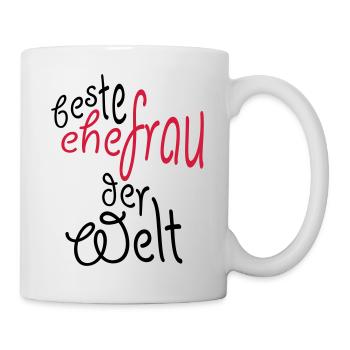 Geschenk für die beste Ehefrau der Welt - Tasse - Weiß - Rechts