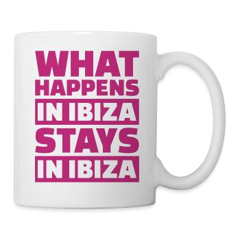 What happens in Ibiza stays in Ibiza - Mug blanc - blanc - Droite
