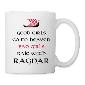 Bad Girls Raid With Ragnar - Mug - white - Right