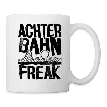 Achterbahn Freak I Achterbahn Design Vintage - Tasse - Weiß - Rechts