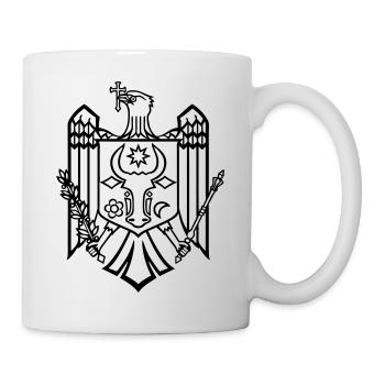 moldavian flag emblem of chisinau moldova - Mug - white - Right