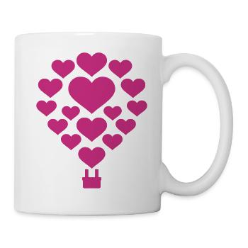 Hot air balloon - Mug - white - Right
