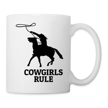 Cowgirls rule - Tasse - Weiß - Rechts