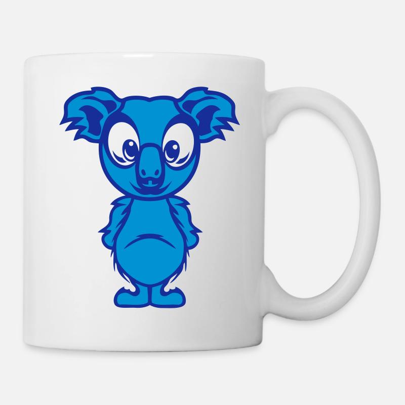 koala kopfzeichnung tiere kind - Tasse - Weiß