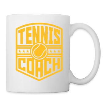 Tennis Coach (Wappen) - Tasse - Weiß - Rechts