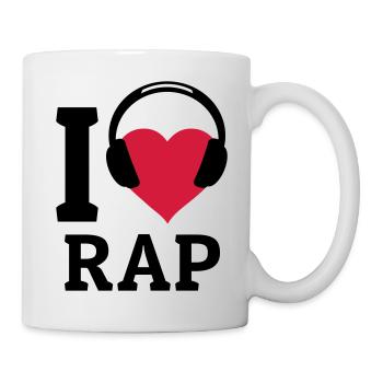 I love Rap - Mug blanc - blanc - Droite