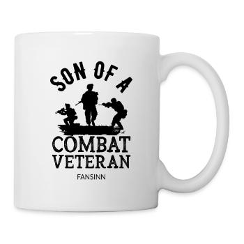 Veteran soldier war peace America gift hero - Mug - white - Right