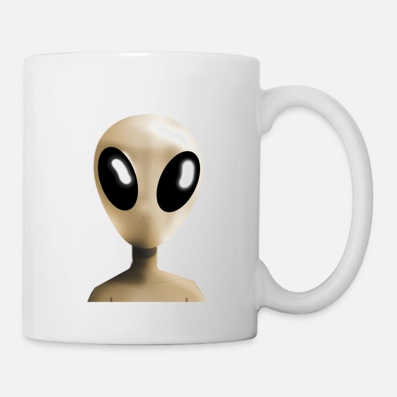 Außerirdische Geek - Tasse - Weiß
