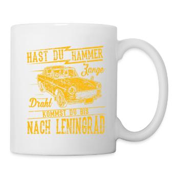 DDR East Trabi saying hammer pliers wire youth - Mug - white - Right