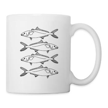 Dorsch Fisch - Tasse - Weiß - Rechts
