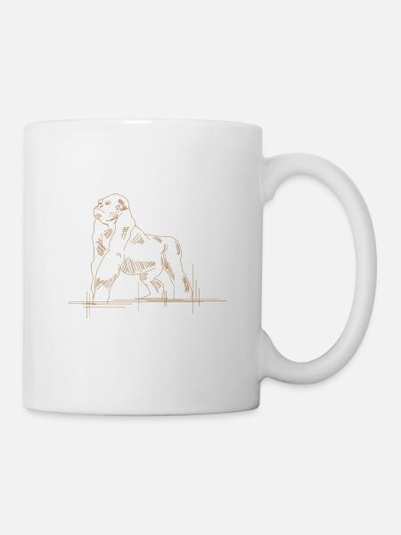 Gorilla - Tasse - Weiß