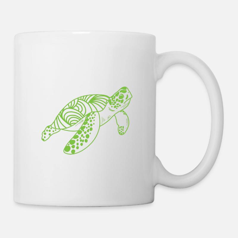 Schildkröte - Tasse - Weiß