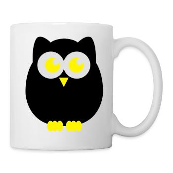 eule - Mug blanc - blanc - Droite