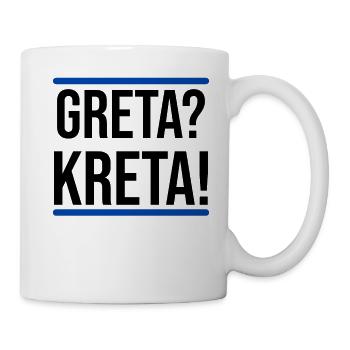Greta Kreta Griechenland Insel Urlaub Geschenk - Tasse - Weiß - Rechts