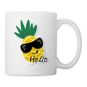 Hello Ananas - Mug blanc - blanc - Droite