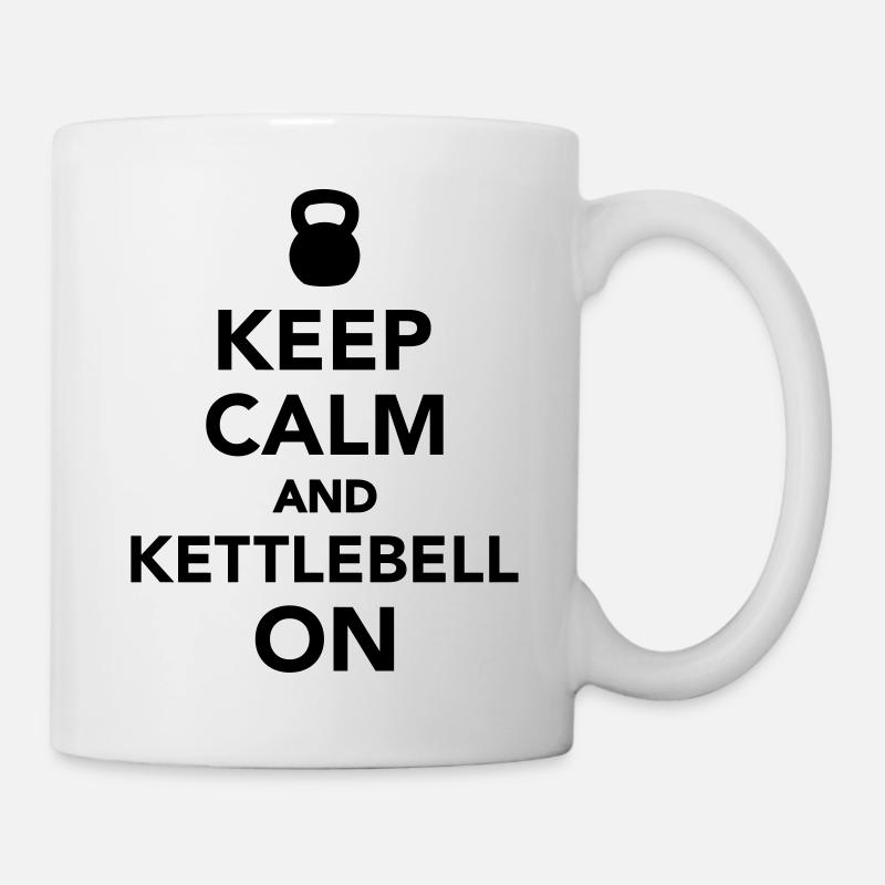 Kettlebell - Tasse - Weiß