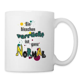 A bit crazy saying | Yolo artwork - Mug - white - Right