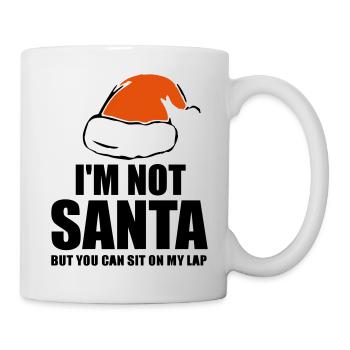 Je ne suis pas Santa Santa drôle citation de Noël - Mug blanc - blanc - Droite