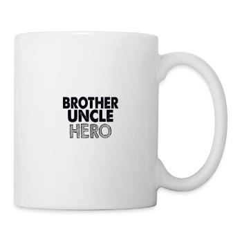 brother uncle hero - Tasse - Weiß - Rechts