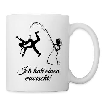 Ich Hab' Einen Erwischt! (Junggesellinnenabschied) - Tasse - Weiß - Rechts
