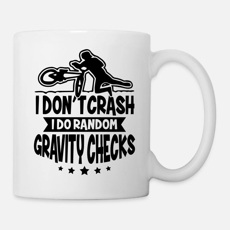 MTB Biker Dont Crash Do Gravity - Mug - white