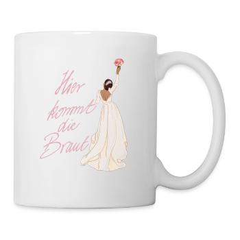 Braut in weiß - Tasse - Weiß - Rechts
