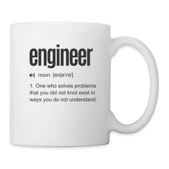 Funny Engineer Definition - Mug - white - Right