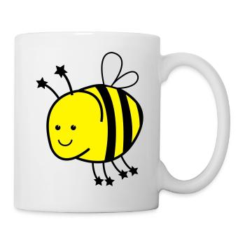 lustige_biene - Mug blanc - blanc - Droite