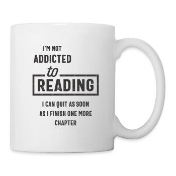 Je ne suis pas accro à la lecture - Mug blanc - blanc - Droite