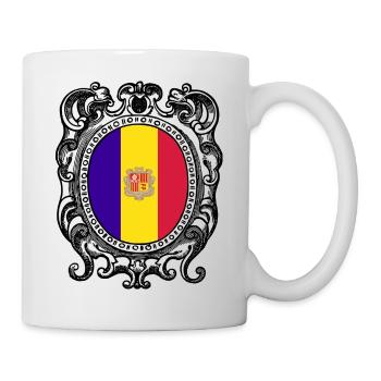 Andorra Andorraflagge - Tasse - Weiß - Rechts