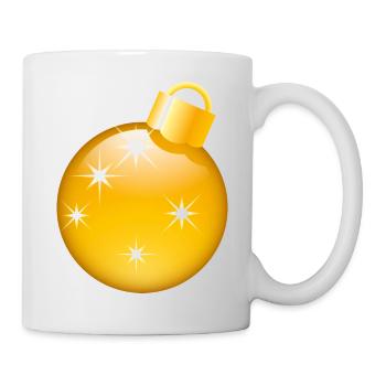 Smiley Christmas bauble - Mug - white - Right