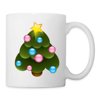 Smiley Christmas Tree - Mug blanc - blanc - Droite