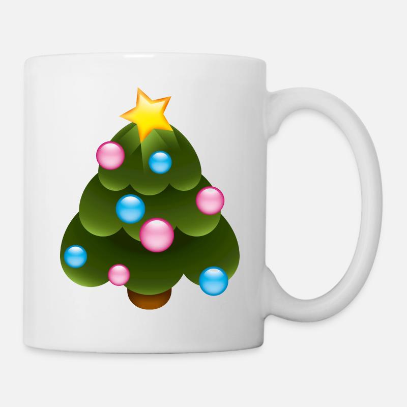 Smiley Christmas Tree - Mug - white
