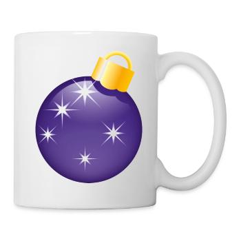 Smiley Christmas bauble - Mug - white - Right