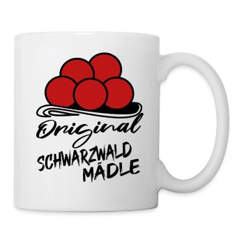Schwarzwald Mädle Heimat Bollenhut Kuckuck - Tasse - Weiß - Rechts