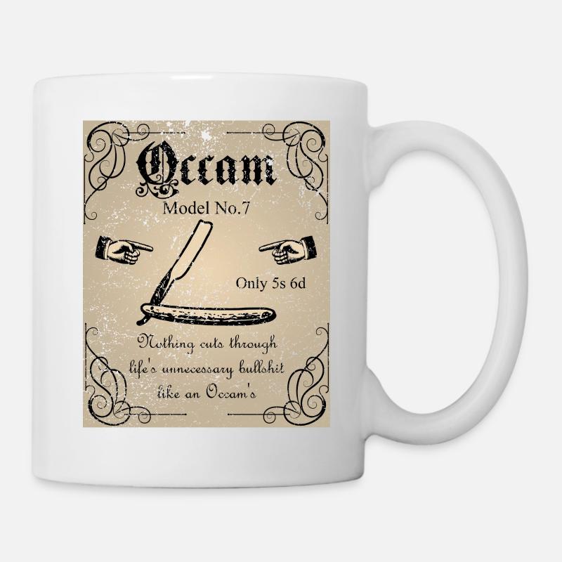 Le rasoir d'Occam - Mug blanc - blanc
