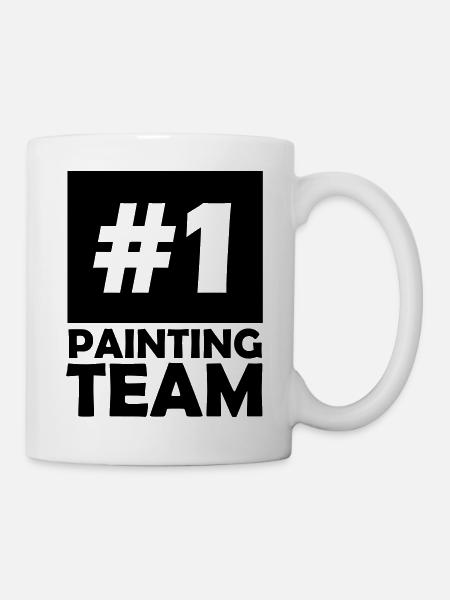 number one painting team - Mug - white
