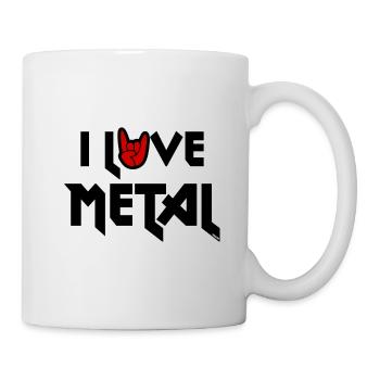 I Love Metal Music - Mug - white - Right