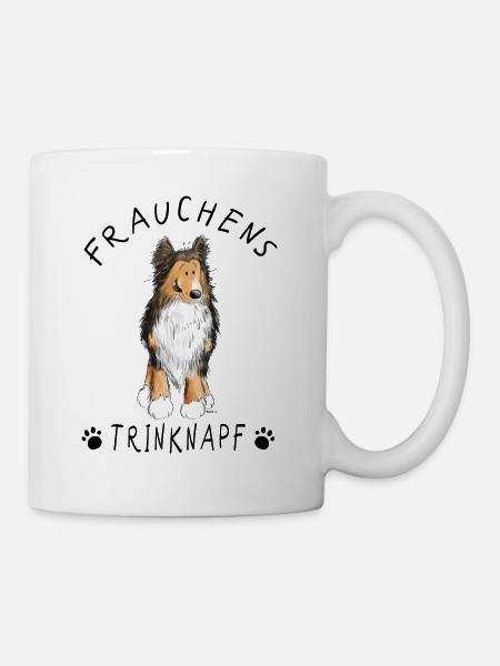 Sheltie Frauchens Trinknapf I Hundemotiv Tasse - Tasse - Weiß
