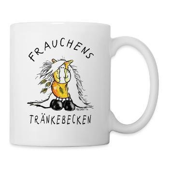 Lustige Pferde Tasse Frauchens Tränkebecken - Tasse - Weiß - Rechts
