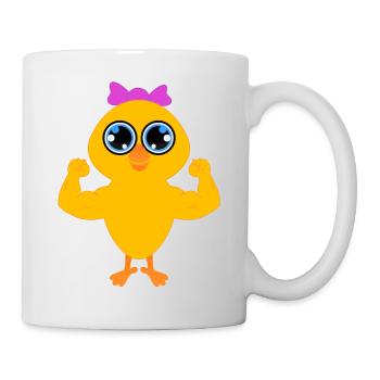 Fit Chick - Tasse - Weiß - Rechts