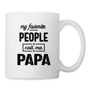 Mens My Favorite People Call Me Papa Shirt Papa - Mug - white - Right