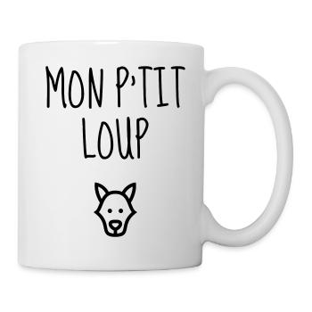 Mon P'tit Loup - Bébé - Naissance - Amour - Baby - Mug blanc - blanc - Droite