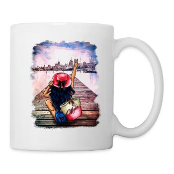Rostocker Skyline Gehlsdorf - Tasse - Weiß - Rechts