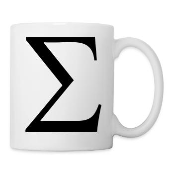 Greek Symbol - Sigma - Mug - white - Right