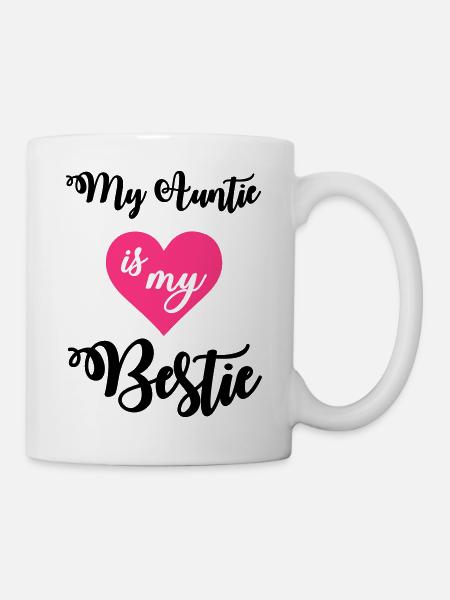 My auntie is my bestie - Mug blanc - blanc