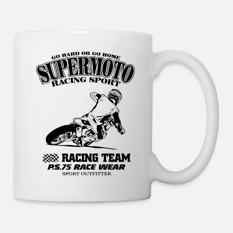 Supermoto - Supermotard - Mug blanc - blanc