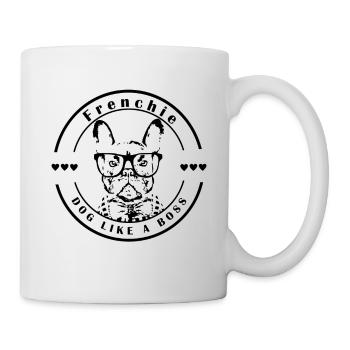 French Bulldog, Frenchie dog like a boss - Mug - white - Right