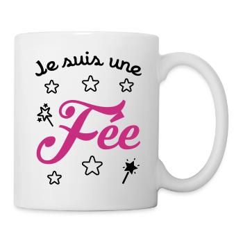 Fée / Fille / Princesse / Reine / Naissance / Bébé - Mug - white - Right