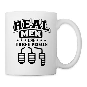Real Men Car - Mug - white - Right